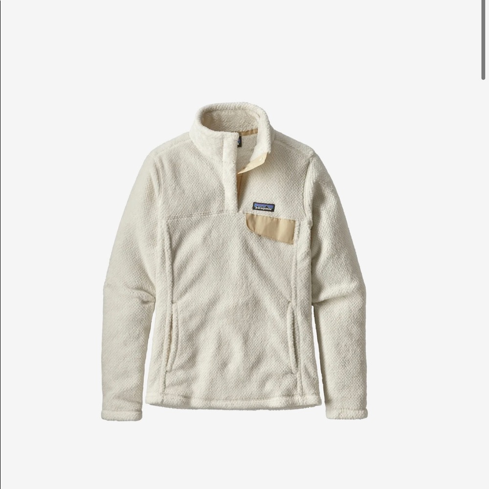 White Patagonia Re-tool Snap-T Pullover